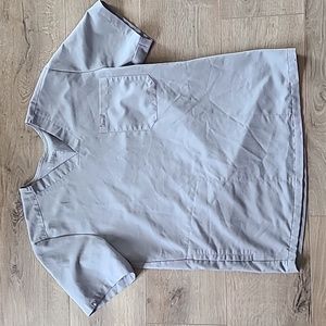 Figs light grey scrub top